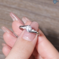 Nhẫn bạc nữ đính đá chìm xi kim NN0340-XK - Trang Sức TNJ