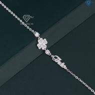 Quà valentine cho người yêu lắc tay bạc nữ hình cỏ 4 lá LTN0328