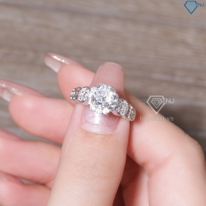 Nhẫn bạc nữ kim tiền xi kim bản nhỏ NN0543-XK