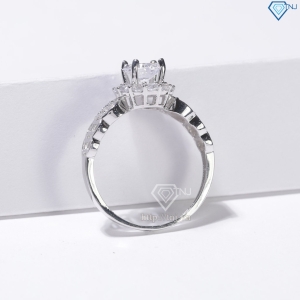 Nhẫn bạc nữ kim tiền xi kim bản nhỏ NN0543-XK
