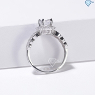 Nhẫn bạc nữ kim tiền xi kim bản nhỏ NN0543-XK