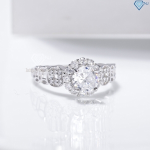 Nhẫn bạc nữ kim tiền xi kim bản nhỏ NN0543-XK