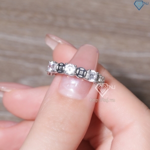 Nhẫn bạc nữ dạng tròn kim tiền xi kim NN0544-XK