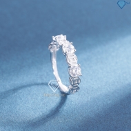 Nhẫn bạc nữ dạng tròn kim tiền xi kim NN0544-XK