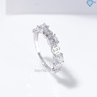 Nhẫn bạc nữ dạng tròn kim tiền xi kim NN0544-XK