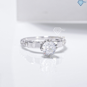 Nhẫn bạc nữ 925 xi kim đính đá sang trọng NN0545-XK