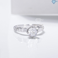 Nhẫn bạc nữ 925 xi kim đính đá sang trọng NN0545-XK