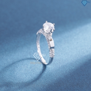 Nhẫn bạc nữ 925 xi kim đính đá sang trọng NN0545-XK