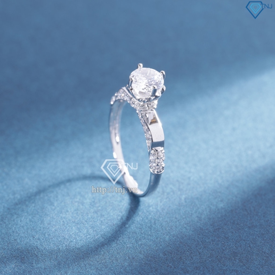 Nhẫn bạc nữ 925 xi kim đính đá sang trọng NN0545-XK