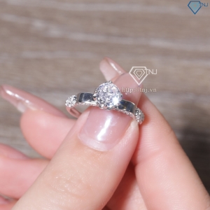 Nhẫn bạc nữ 925 xi kim đính đá sang trọng NN0545-XK
