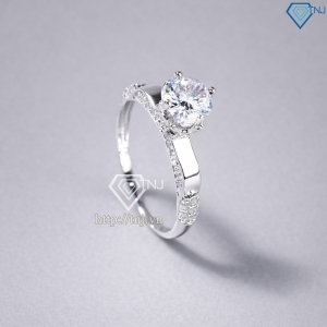 Nhẫn bạc nữ 925 xi kim đính đá sang trọng NN0545-XK