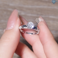 Nhẫn bạc nữ 925 xi kim đính đá sang trọng NN0545-XK