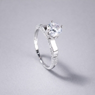 Nhẫn bạc nữ 925 xi kim đính đá sang trọng NN0545