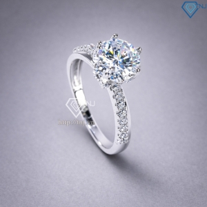 Nhẫn bạc nữ xi kim đính đá đẹp NN0546-XK