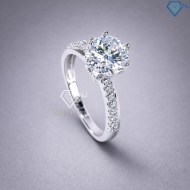 Nhẫn bạc nữ xi kim đính đá đẹp NN0546-XK