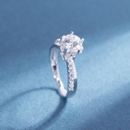 Nhẫn bạc nữ xi kim đính đá đẹp NN0546