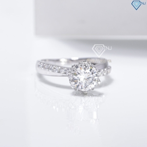 Nhẫn bạc nữ xi kim đính đá đẹp NN0546-XK