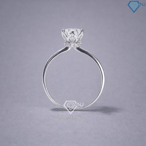 Nhẫn bạc nữ đơn giản xi kim đính đá NN0549-XK