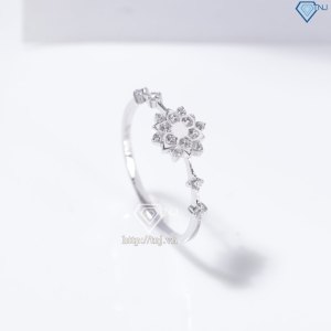 Nhẫn bạc nữ hình bông tuyết xi kim NN0550-XK