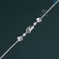 Quà tặng Valentine cho người yêu lắc tay bạc nữ hình cỏ 4 lá LTN0441