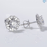 Bông tai bạc 925 cao cấp xi kim đính đá BTNXK0010 - Trang sức TNJ