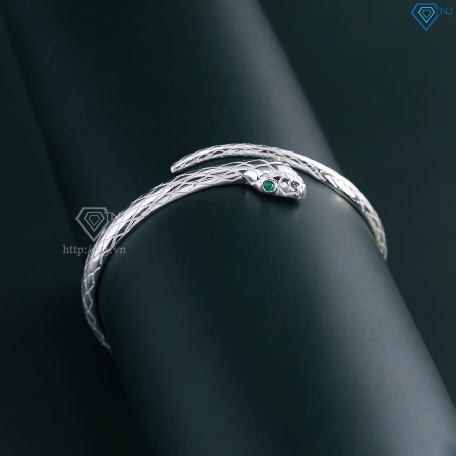 Lắc tay bạc nữ hình con rắn dạng kiềng LTN0453