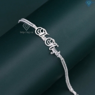 Lắc tay bạc nữ khắc tên theo yêu cầu LTN0454