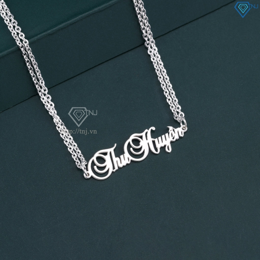 Lắc tay bạc nữ khắc tên theo yêu cầu LTN0454