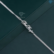 Lắc tay bạc nữ khắc tên theo yêu cầu LTN0454