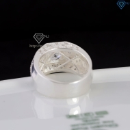 Nhẫn nam bạc 925 đính đá đẹp NNA0886