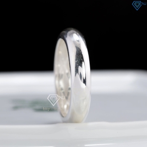 Nhẫn bạc nam dạng tròn trơn bản  5mm giá rẻ NNA0887