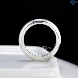 Nhẫn bạc nam dạng tròn trơn bản  5mm giá rẻ NNA0887