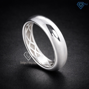 Nhẫn bạc nam dạng tròn trơn bản  5mm giá rẻ NNA0887