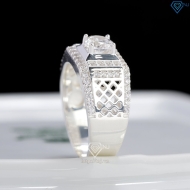 Nhẫn nam bạc hoạ tiết kẻ caro cách điệu NNA0890