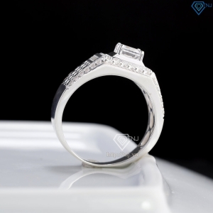 Nhẫn nam bạc hoạ tiết kẻ caro cách điệu NNA0890