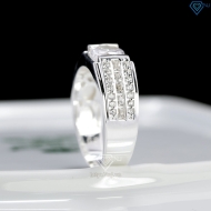 Nhẫn nam bạc đính đá chìm bản nhỏ NNA0893