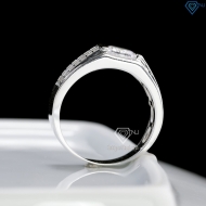 Nhẫn nam bạc đính đá chìm bản nhỏ NNA0893