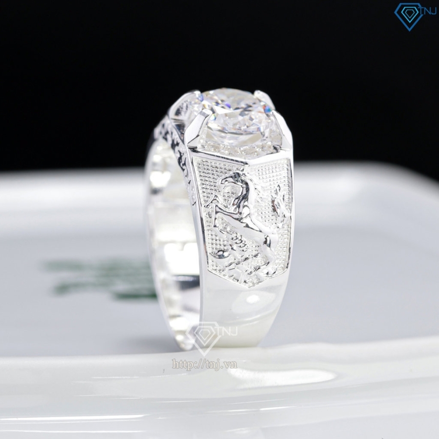 Nhẫn nam bạc hình ngựa cho người tuổi ngọ NNA0894 - Trang sức TNJ