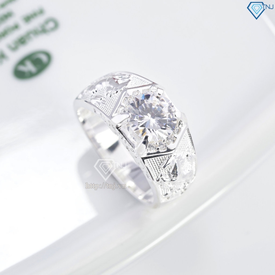 Nhẫn nam bạc hình ngựa cho người tuổi ngọ NNA0894 - Trang sức TNJ
