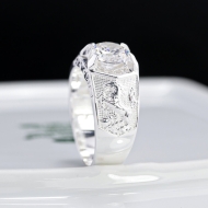 Nhẫn nam bạc hình ngựa cho người tuổi ngọ NNA0894 - Trang sức TNJ