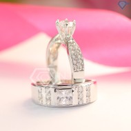 Nhẫn đôi bạc nhẫn cặp bạc đẹp ND0367 - Trang Sức TNJ