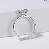 Nhẫn nữ Moissanite đơn giản đính kim cương 6.0mm NNM00 - Trang Sức TNJ