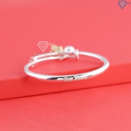 Lắc bạc cho trẻ sơ sinh khắc tên hình ngựa vàng LTT0228