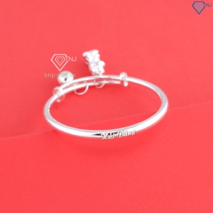 Lắc bạc cho trẻ sơ sinh khắc tên hình ngựa bạc LTT0228