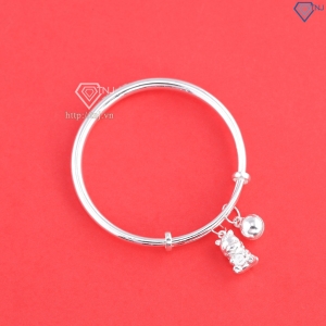 Lắc bạc cho trẻ sơ sinh khắc tên hình ngựa bạc LTT0228