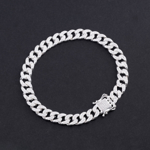 Lắc tay nam Cuban mắt xích bản nhỏ 6mm LTA0119