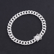 Lắc tay nam Cuban mắt xích bản nhỏ 6mm LTA0119