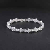 Lắc tay Tennis bạc hình thánh giá LTA0239