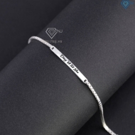 Lắc tay bạc nam khắc tên theo yêu cầu LTA0240- Trang Sức TNJ