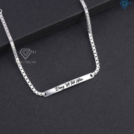 Lắc tay bạc nam khắc tên theo yêu cầu LTA0240- Trang Sức TNJ